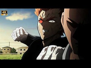 Saitama Vs Garou [4K] (English Dub) | One Punch Man Funny and Baddass 🗿 Moments