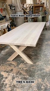 Building a table base called the x. #tables #tabledesign | Rex Woodworks