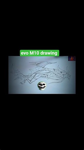 #freefire M10 Max drawing 💀#shortvideo #short #Drawing #Shorts #Gaming #Art# #yt #viral #trending