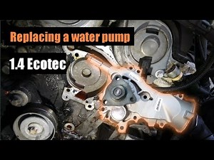 How to replace a water pump on a Chevrolet Cruze (Aveo, Sonic, Encore, Trax, ELR, Volt)