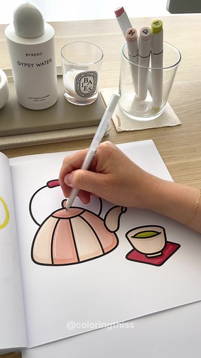 Coloring Book Trend: Color with me ☺️✨