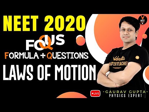Laws of Motion Class 11 | NEET Physics Formula Based Questions |NEET 2020 Preparation |Gaurav sir