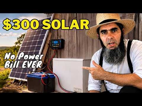 The $300 AMISH SOLAR SETUP That Lasts FOREVER (Just 2hr Setup)