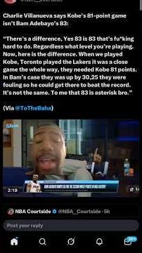 Bam drops 83 points and this what Charlie Villanueva had to say