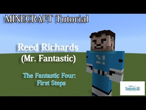 Minecraft Statue Tutorial: Reed Richards (Mr. Fantastic) - The Fantastic Four: First Steps