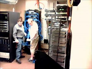 Server Room rewire Time Lapse