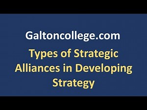 Types of Strategic Alliances in Developing Strategy