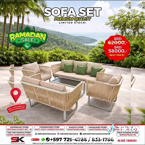 👉🏻Check Us On FACEBOOK:- https://www.facebook.com/share/17e22PFj5U/?mibextid=wwXIfr ‼️OUR LOCATIONS‼️ ✅Best Price Guranteed ✅ 100% Customer Satisfaction ✅ Best Quality Products ✅ Ur Satisfaction Our Priority✅ 1️⃣ Waterside 92-96 Opposite Central Market ⏰ TEMPORARY FROM 7 am to 4:30 pm 2️⃣East-west connection no. 216 Meerzorg Commewijne ⏰ TEMPORARY FROM 09.00 TO 20.00 3️⃣KWATTAWEG NO 624 OPPOSITE THE THIRD ROW ⏰ TEMPORARY FROM 09.00 TO 20.00 4️⃣311A MATAGAURI KWATTAWEG ⏰ TEMPORARY FROM 09.00 TO