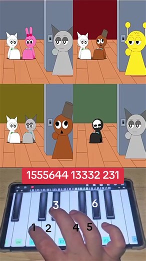 sprunki party piano tutorial #sprunki #pianoturorial