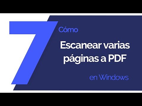 Cómo escanear varias páginas a PDF en Windows