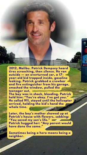 Patrick Dempsey Saved a Teen’s Life #nostalgia #legends