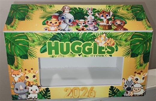 Baby Animals Diaper Box Editable Template - Instant Download  - Etsy