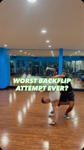trav | A very humbling experience.. #calisthenics #backflip #fail #gym #fitness | Instagram