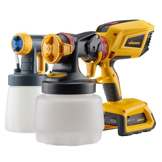 Check The Home Depot's Q&A Before Buying: Wagner FLEXiO 3550 18V Cordless Handheld HVLP Paint and Stain Paint Sprayer