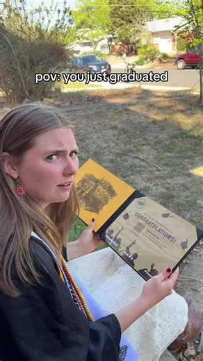 I think they forgot something #graduation #graduation2026 #cuboulder #universityofcoloradoboulder @Colorado Buffaloes @sarah__laughlin