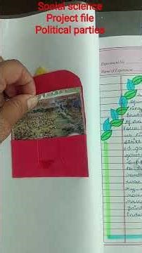 #educational Social science project On Political Parties 👍👍