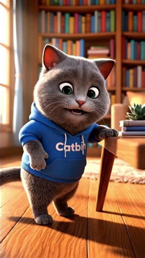 CatBin situation: Catbin Learns to Land 🐱 | Funny AI Animation for All Ages