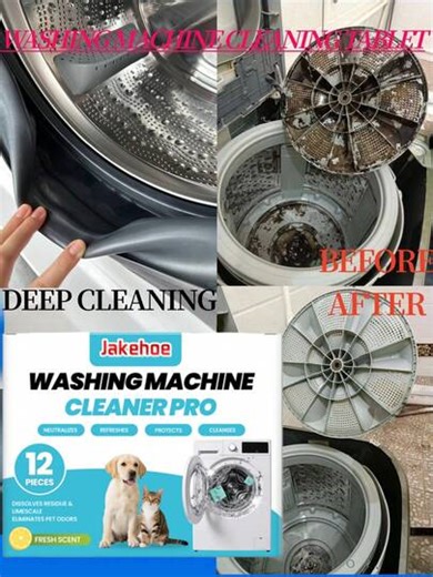 jakehoe 12pcs Washing Machine Cleaner Tablets, Gentle Cleaning For Drum, Removes Stains And Odors, Suitable For All Household Washing Machine Models, Flat Design For Easy Storage And No Moisture Damage. Deeply Cleans Inside The Washing Machine, Effectively Removes Stubborn Dirt And Detergent Residue. Softens Dirt And Enhances Cleaning Performance, Strengthens Cleaning Power And Breaks Down Grease, Removes Limescale And Reduces Odors. | SHEIN