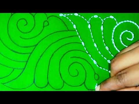 So beautiful & cute new nakshi kantha border line design embroidery very easily step by step