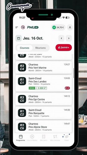 Comment revenir sur le programme des courses depuis votre espace client ?