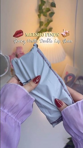 Meesho Lip Glaze✨#ytshorts#shorts#meesho#makeup#lipstick#lipgloss#korean#girl#gift