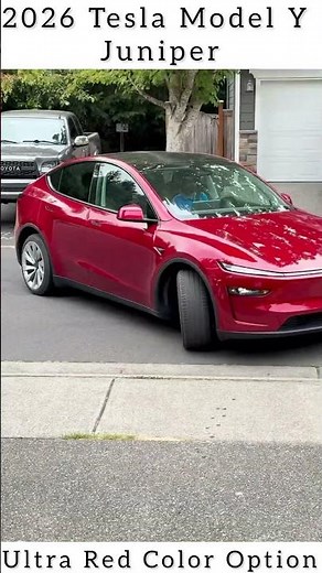 2026 Tesla Model Y Juniper | Ultra Red Drive & Reverse Mode Showcase