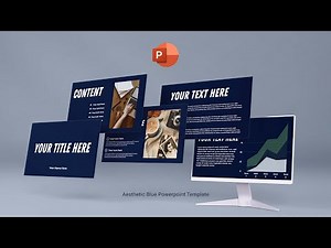 Aesthetic Blue PowerPoint Template | FREE TEMPLATE | Best PowerPoint Animation Template