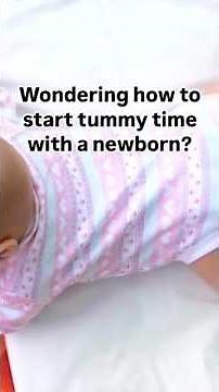 How to do tummy time.