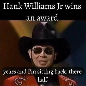 Hank Williams Jr wins an award