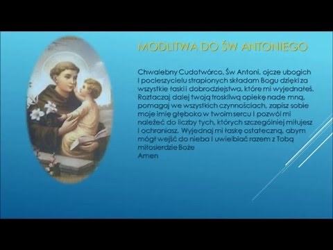 Modlitwa do św Antoniego