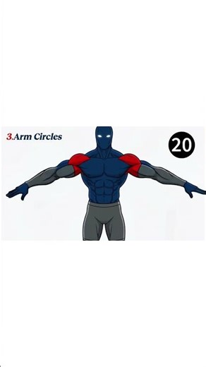 Do Arm Circles Daily for Stronger, Healthier Shoulders 💪 1 Minute Routine #fitnessshorts #shorts