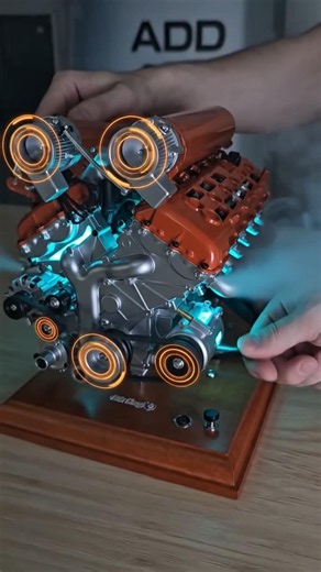 Mini Twin Turbo V8 Engine Beast 🔥⚙️”