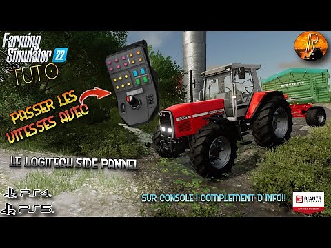 [TUTO FS22] PASSAGE VITESSE AVEC LE SIDE PANEL LOGITECH SUR PLAYSTATION [FARMING SIMULATOR 22 PS5]