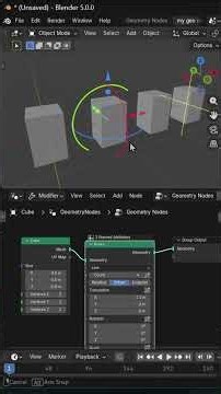 blender geometry node array type of offset relative mode explanation