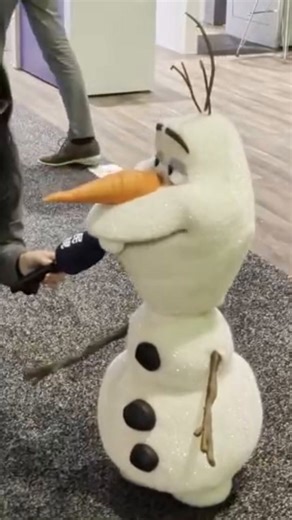 Up close with Disney’s best robot yet Olaf who visited NVIDIA’s GTC keynote with Jensen Huang