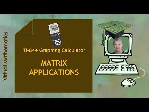 Matrix Applications (TI-84 Video #37)