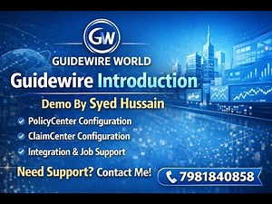 Guidewire Introduction | PolicyCenter & ClaimCenter Configuration | Demo by Syed Hussain.
