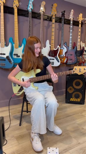 Ruby Adams on Instagram: "Fantastic Voyage by Lakeside 🙌🤩🎸 So many of you have requested this song and I can see why! It has SOOO many funky bass riffs! Make sure to watch till the very end because the slap bass part is 🔥! Dad was jumping in his seat when I played it! 💃🪩🎸🐅 I’m playing my @fender Player II Jazz Bass, Honey🍯 🐝🎸💛 - - - - - - - - - #basslove #basslife #instabass #instaofbass #bassgram #ba