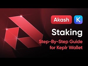How to stake AKT on Akash Network using Keplr