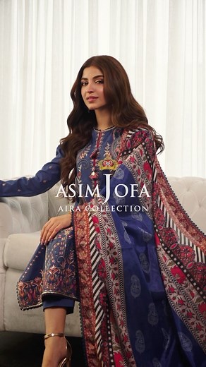Aira Collection By Asim Jofa | Eid Edit | Shop Now Get ready for a fashion revolution as Kinza Hashmi partners with Asim Jofa to present the stunning ‘AIRA’ collection. Step into a world where refined outlines and lavish embellishments embrace the everlasting charm of classic clothing. This line effortlessly blends Eastern treasures with Western paragons, resulting in a harmonious fusion that draws inspiration from diverse cultural influences. Allow the ethereal dance of ethnic motifs and rhythm