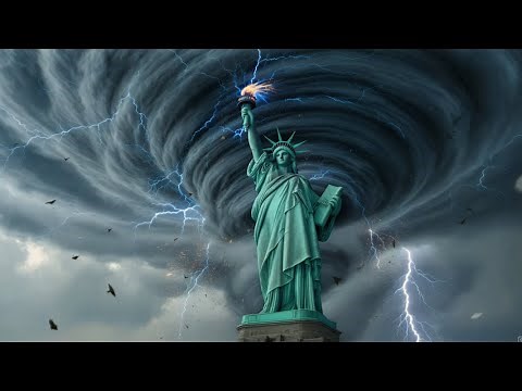Apocalypse in New York | Mega Tornado Engulfs the Statue of Liberty