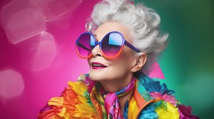 Ai generated senior female grandma Free Stock Video Footage