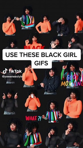 USE THESE: BLACK GIRL GIFS! #gif #gifs #blackgirltiktok #blackgirl #howto