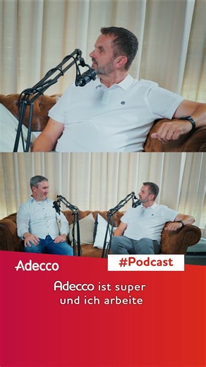 Podcast-Talk bei Adecco 🎙️ Was sollten Bewerber:innen im Vorstellungsgespräch lieber vermeiden? Die Antwort ist überraschend einfach: sich zu verstellen. Ob Anzug oder Outfit – entscheidend ist nicht, wie man aussieht, sondern wie wohl man sich fühlt. Denn nur wer ganz bei sich ist, kann sich auf das Wesentliche konzentrieren: die eigenen Stärken, die richtigen Fragen und einen echten Austausch auf Augenhöhe. 💬 👉 Was ist dir bei Bewerbungsgesprächen besonders wichtig? #Adecco #Podcast #Karrie