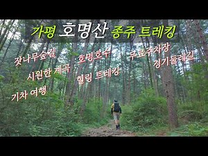피톤치드 가득한 잣나무숲길 트레킹/호명산 종주/백두산 천지를 닮은 호명호수/전철로 가도 좋고 자차로 가도 좋은 가평 힐링 여행 코스/혼자 가면 좀 외롭습니다/경기둘레길 22코스
