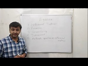 Orthogonal matrix & examples. Inverse, transpose, arithmetic operations between orthogonal matrices.