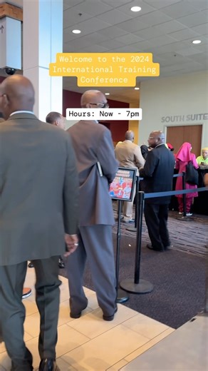 Welcome to the 2024 International Training Conference! Registration booths can be found directly to your right after entering the South Entrance. Registration hours are as follows: Friday — 7am - 7pm Sat. — 7am - 2pm #FinalCallNewspaper #nointc | The Final Call