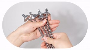 Stainless Steel Penis Plugs,Urethral Sound Male Dilator Metal Urethral Plug Urethral Sounds Beads Masturbation Rod Sex Toys (4mm)