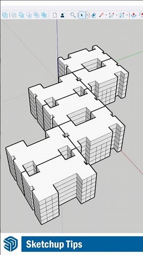 Mirror Objects Instantly in SketchUp #sketchup #architecture