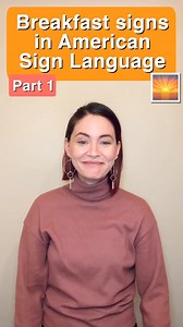 59K views · 793 reactions | Breakfast signs in ASL - Part 1 . Want...